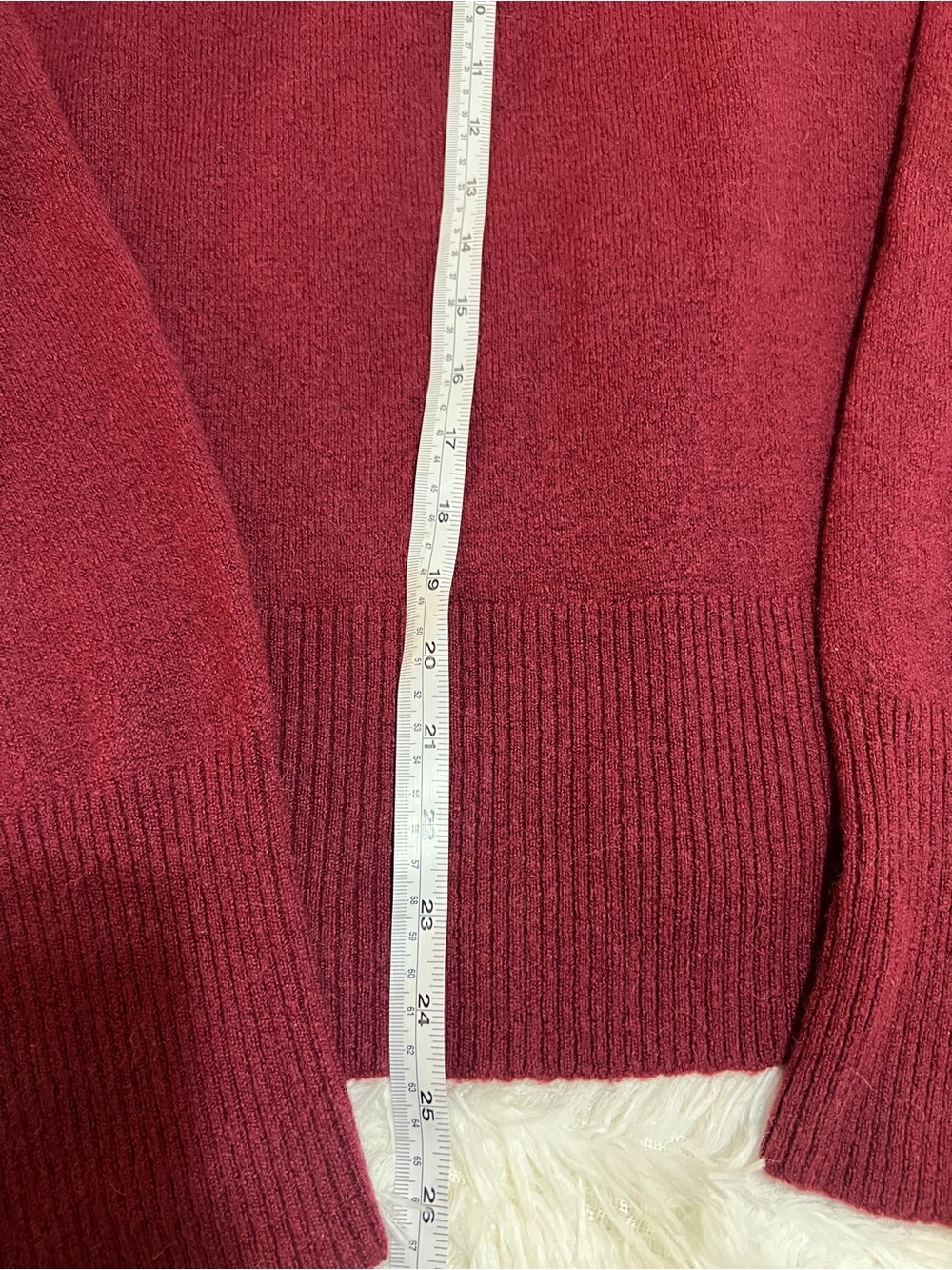 J. Crew Burgundy Wool Turtleneck Sweater- Small - Picture 8 of 9
